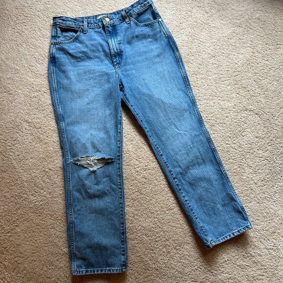 Wrangler Wild West 603 Destructed Straight-leg Jeans (30W x 28L) - Picture 12 of 15